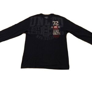 Ecko Unltd Thermal Long Sleeve Shirt Men’s Size XL Navy Blue